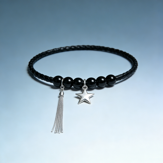 Star Tassel Onyx Bracelet